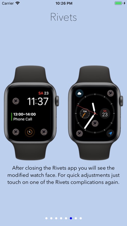 Rivets - rugged watch faces