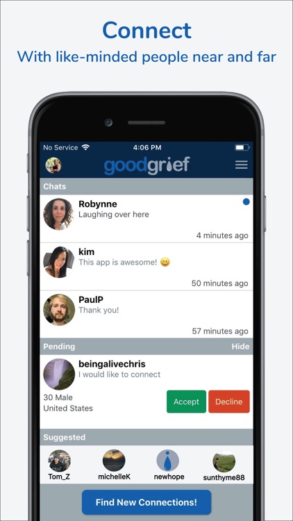Good Grief - Chat & Messaging