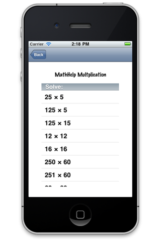 MathHelper screenshot 2