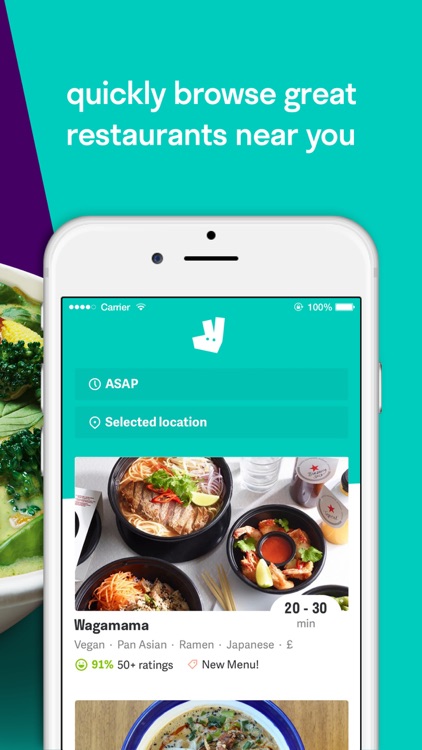 Deliveroo: Food delivery