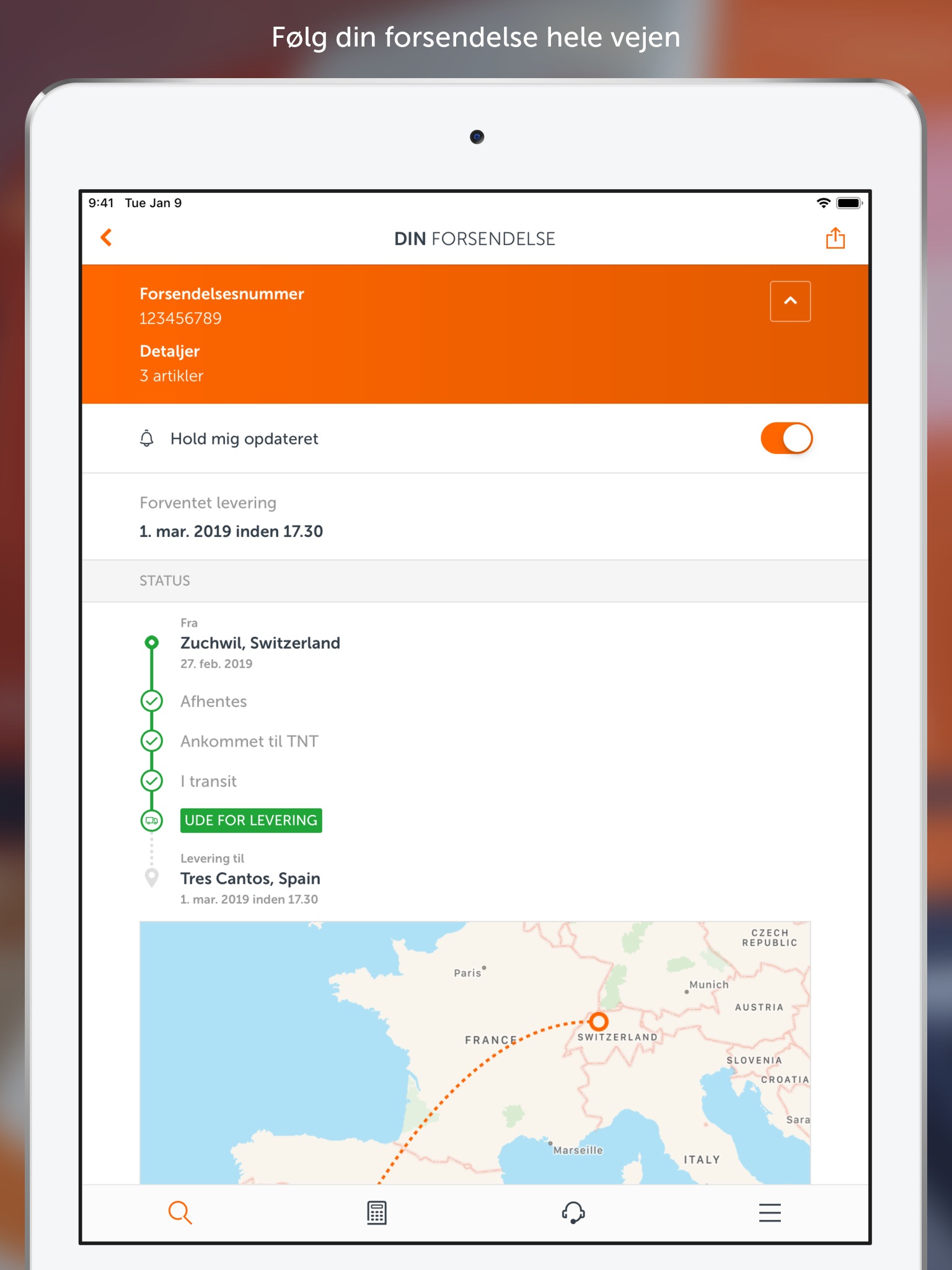 TNT - Tracking screenshot 3