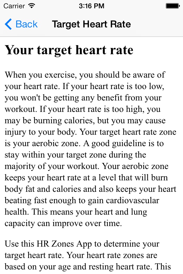 HR Zones - Target Heart Rate screenshot 2