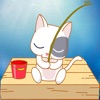Icon Cute Cat Fishing