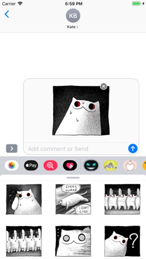 Gloomy Cat Stickers(圖5)-速報App