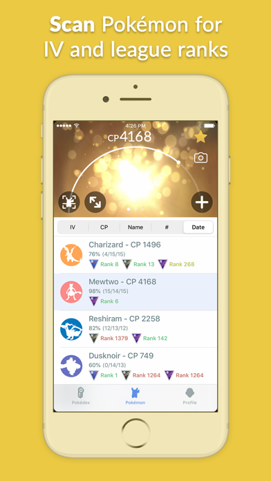 Pocketdex for Pokémon GO screenshot1