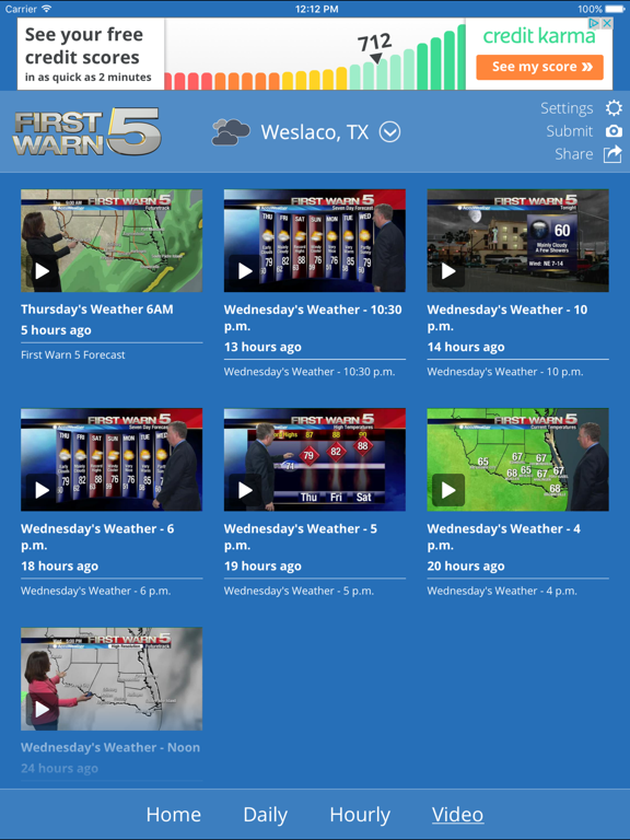 KRGV FIRST WARN 5 Weather screenshot 4