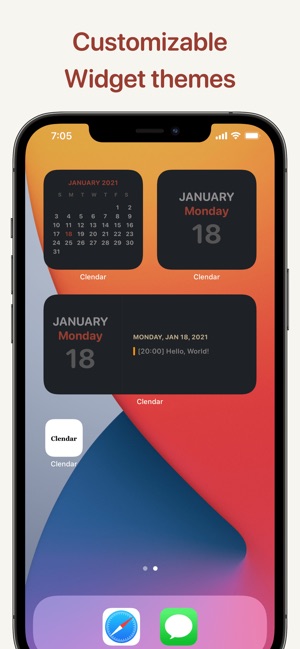 Clendar 1.2.4 released for iOS - Minimal Calendar and Widget App Image