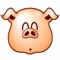 Funny pig's head is really funny