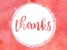 **Thankful & Grateful because or you