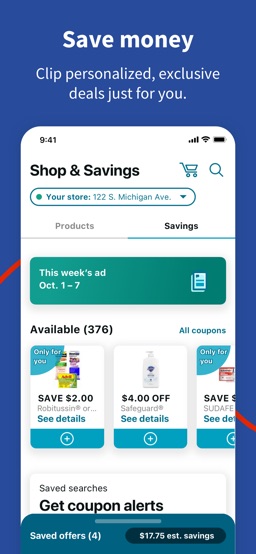 Walgreens app screenshot