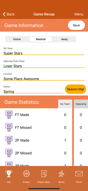 Basketball Stat Recorder 3000(圖7)-速報App