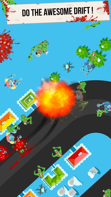 Zombie Drift: Smashy road trip screenshot-5