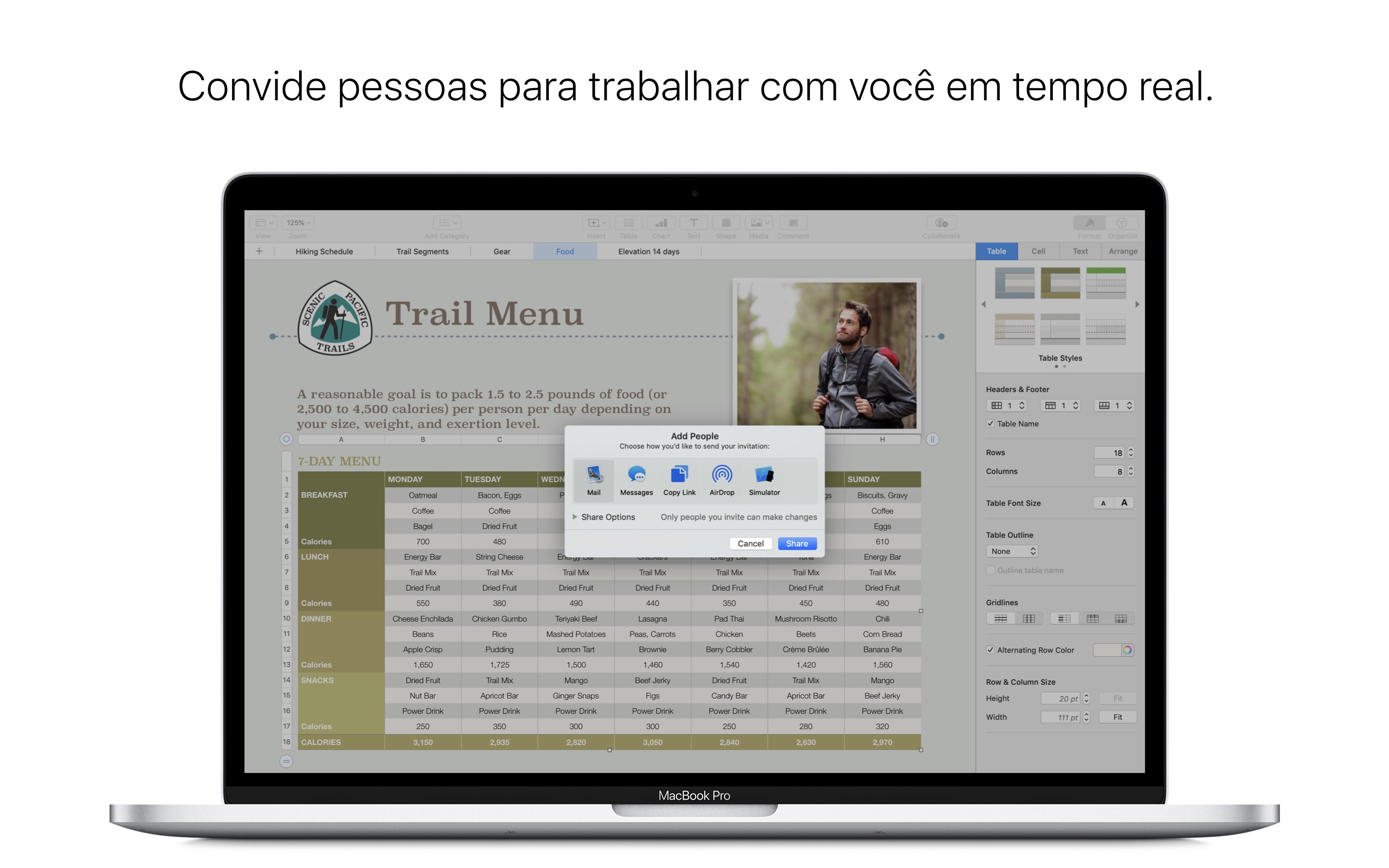 Screenshot do app Numbers