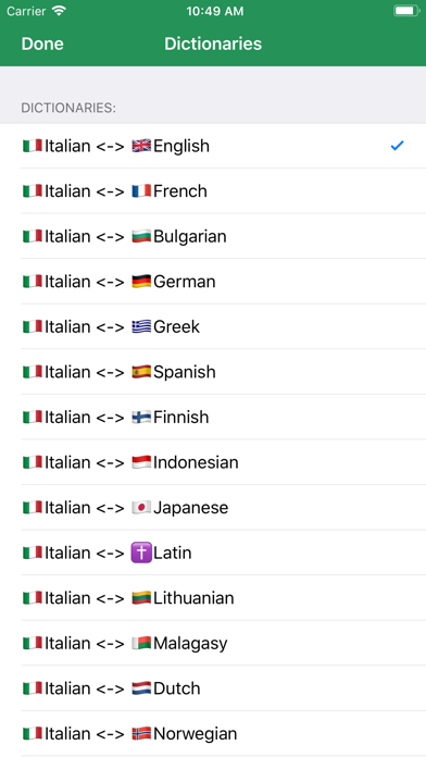 Italian Dictionary - offline screenshot 2