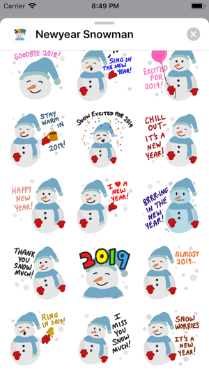 New Year 2019 Snowman(圖3)-速報App