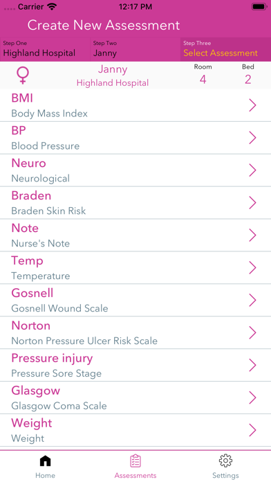 Nurse Assess: charting & notes screenshot 2