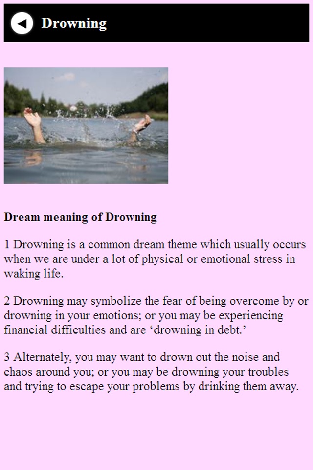 Dream meaning pocketbook screenshot 4