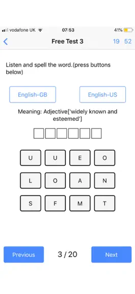 Game screenshot Spelling Test Lite apk