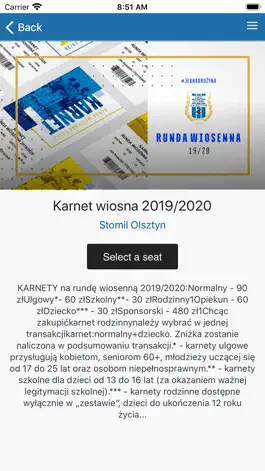 Game screenshot Stomil Olsztyn Bilety apk