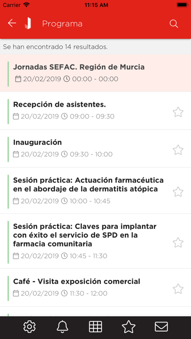 Jornadas SEFAC 2019 screenshot 3