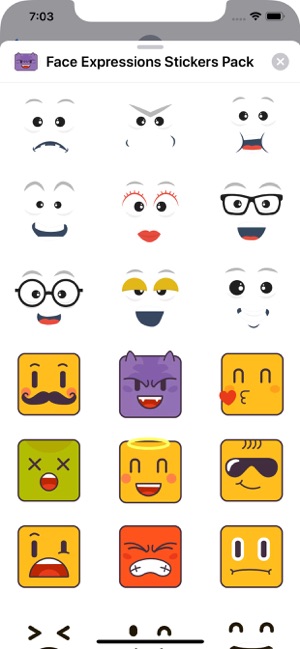 Face Expressions Stickers Pack(圖1)-速報App