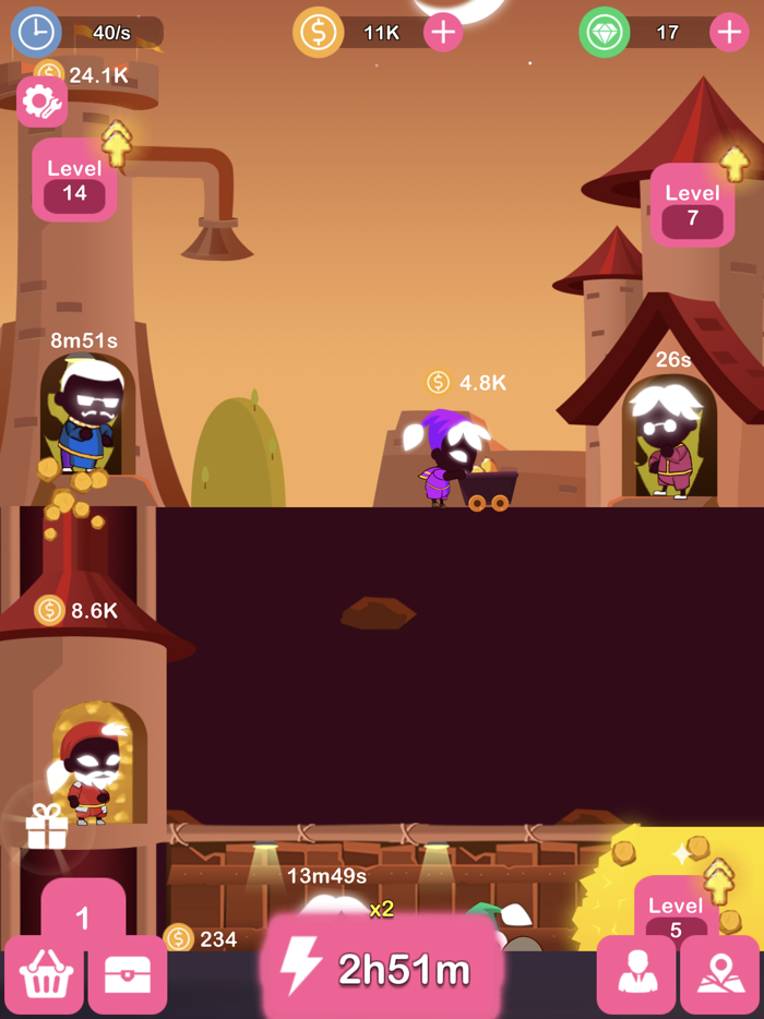 Idle Stickman Miner Clicker