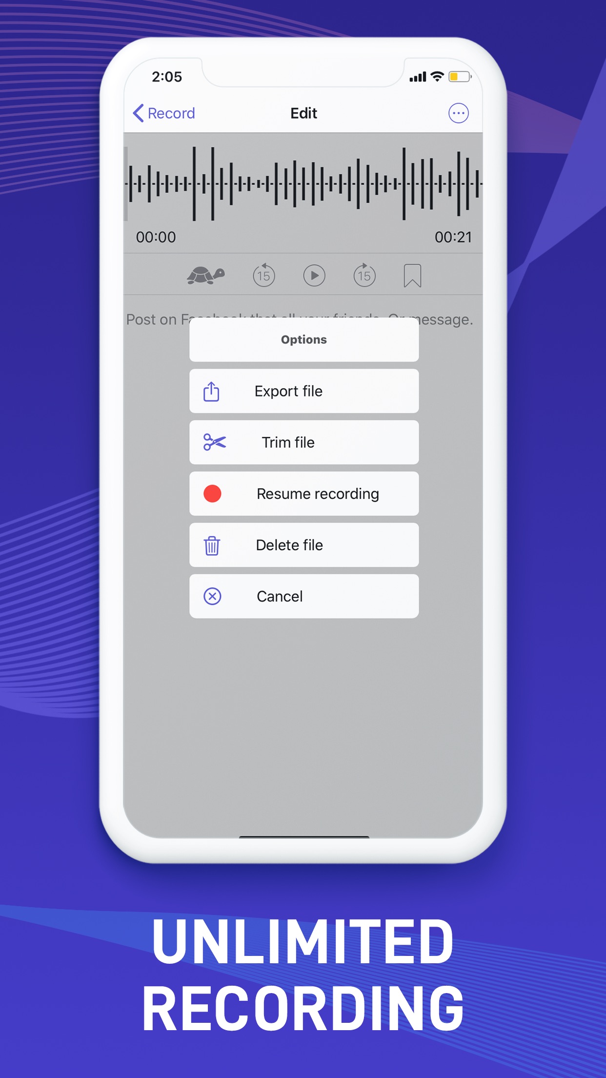 Screenshot do app Ada Dictation - Speech to Text