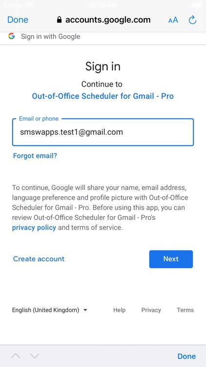 Out-of-Office Schdlr for Gmail