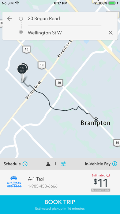 How to cancel & delete A-1 Taxi Brampton from iphone & ipad 3