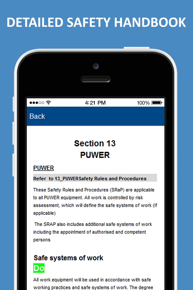 Safety Rules & Procedures screenshot 4