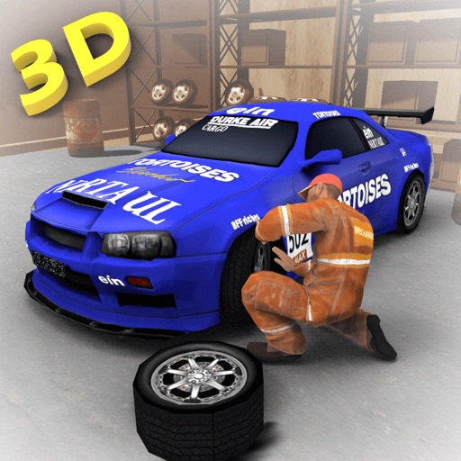 Car Mechanic Workshop 3D Icon