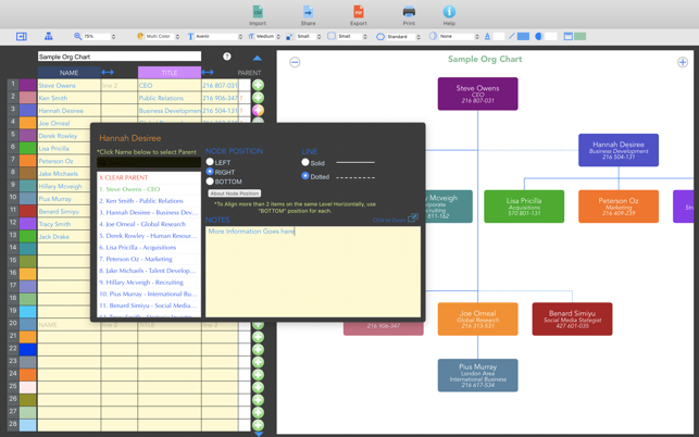Organization Chart Software For Mac