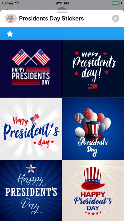 Presidents Day Stickers
