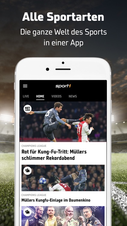 SPORT1: Sport & Fußball News screenshot-0