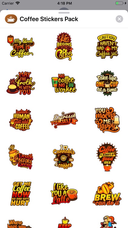 Coffee Stickers Pack