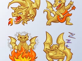 Dragon Emoji Stickers