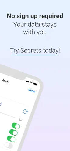 Screenshot 10 Secrets | Gestor de contraseña iphone