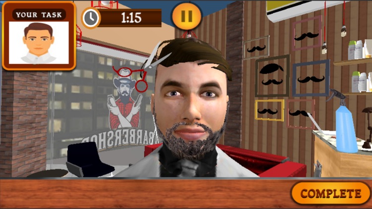 Barber Shop Hair Cut Saloon 3D screenshot-3