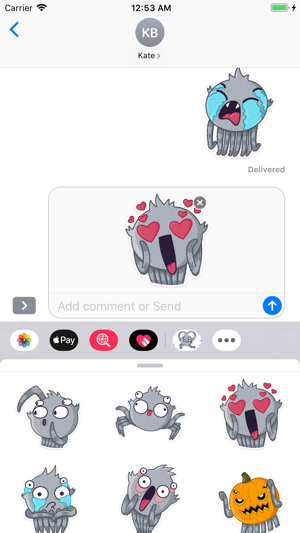 Cute Spider Emoji Stickers(圖2)-速報App