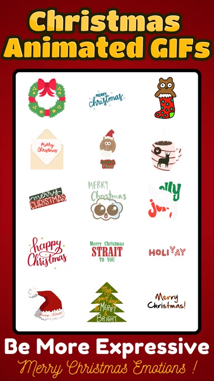 Merry Christmas Stickers Gif screenshot-3