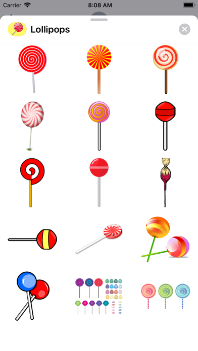 Sweet Lollipop Stickers screenshot 2