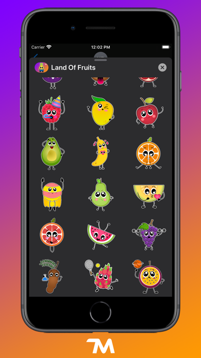 Land Of Fruits Stickers screenshot 3