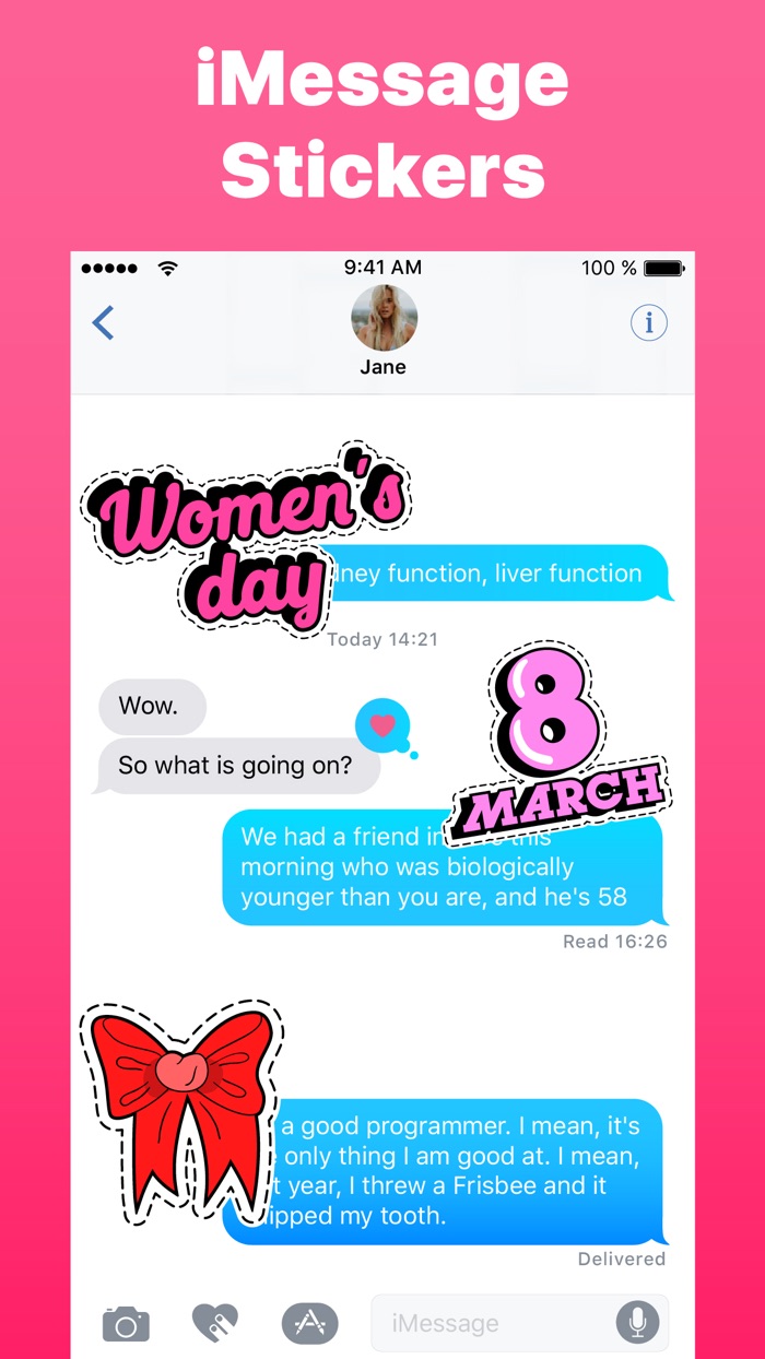 Womens Day Countdown Stickers