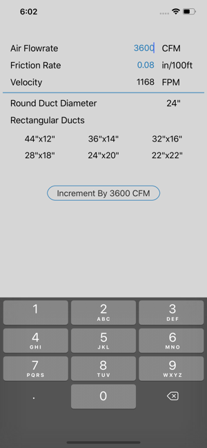 Ductulator Duct Sizing