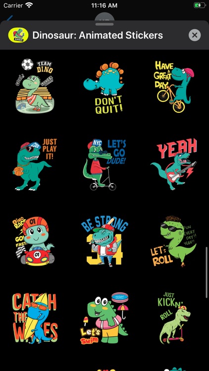 Dinosaur: Animated Stickers screenshot-6