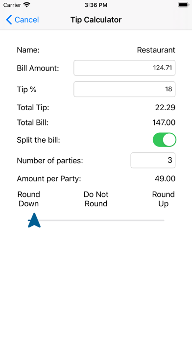 How to cancel & delete Split The Tip from iphone & ipad 3