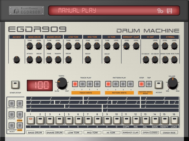 Egdr909 909 Drum Machine On The App Store