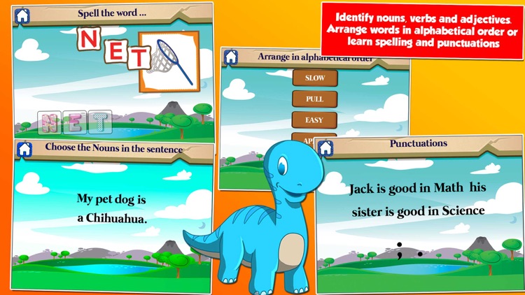 Dino Second Grade School Games screenshot-3