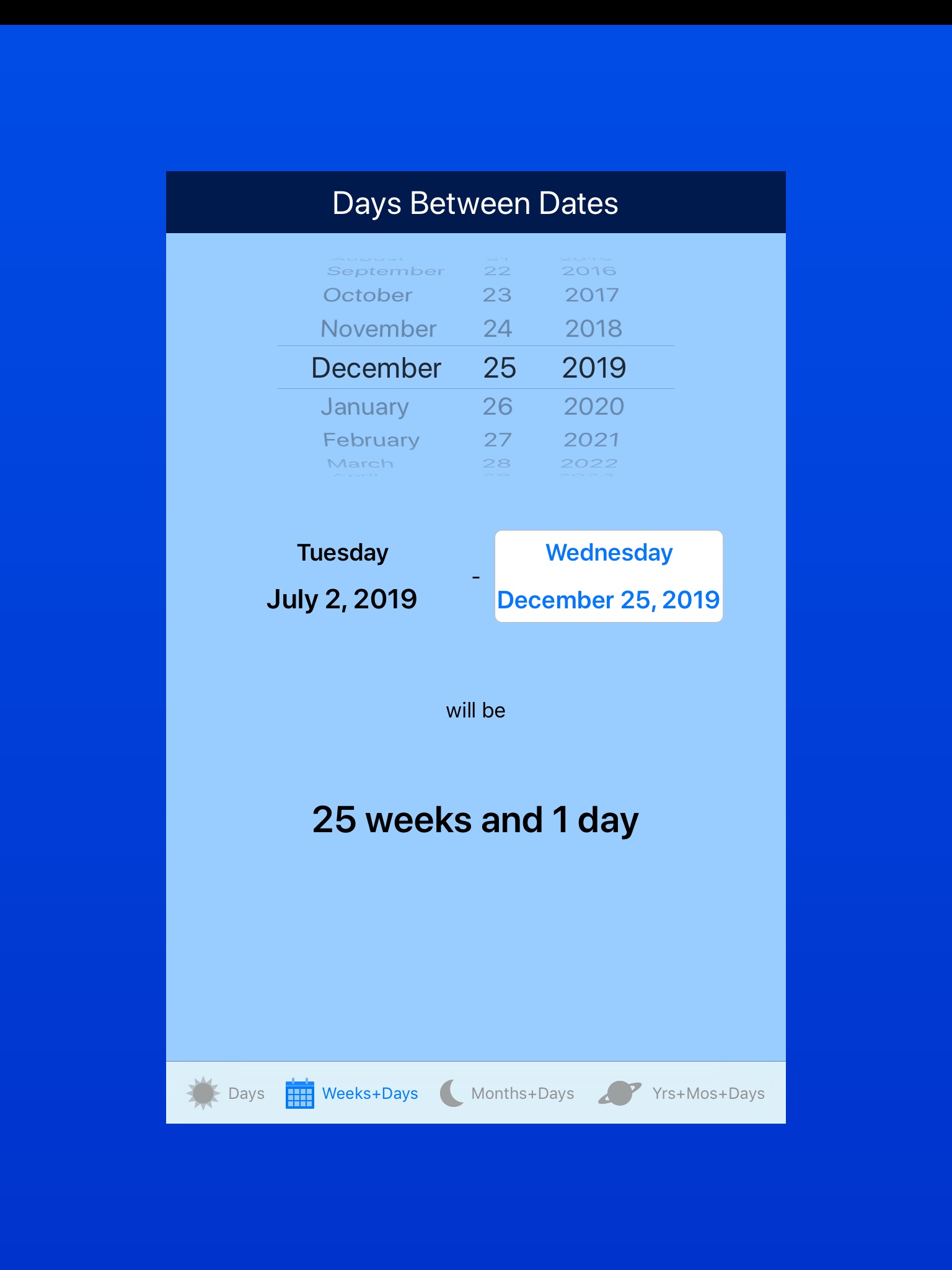 Days between Dates screenshot 2