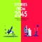 With this app, you can use augmented reality to amplify your experience of the book Stories from 2045 by the Economic Singularity Club